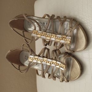 New York Transit metallic high heel shoe size women's 7.5